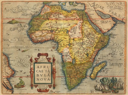 Africae Tabula Nova. From Theatrum Orbis Terrarum, 1572. Creator: Ortelius, Abraham (1527-1598).