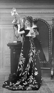 Élisabeth, Countess Greffulhe (1860-1952) wearing the Lily Dress created by Worth, 1896. Creator: Nadar, Gaspard-Félix (1820-1910).
