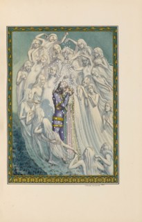 Illustration for Pelléas et Mélisande by Maurice Maeterlinck, 1922. Creator: Schwabe, Carlos (1866-1926).