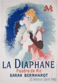 La Diaphane. Poudre de Riz (Poster), 1896-1898. Creator: Chéret, Jules (1836-1932).