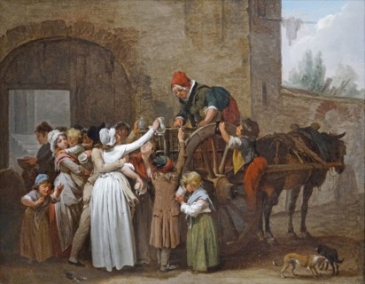 La queue au lait (The queue for milk), c.1796. Creator: Boilly, Louis-Léopold (1761-1845).