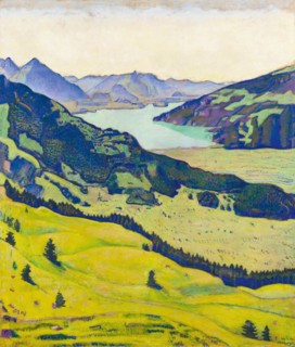 Lake Thun, seen from Breitlauenen, 1906. Creator: Hodler, Ferdinand (1853-1918).