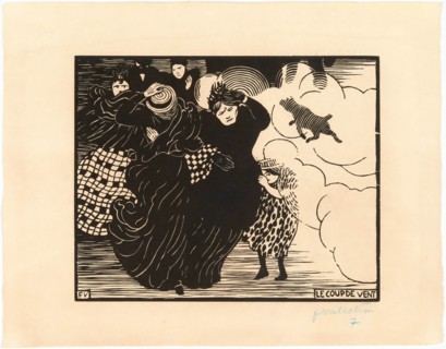 Le Coup de Vent, 1894. Creator: Vallotton, Felix Edouard (1865-1925).