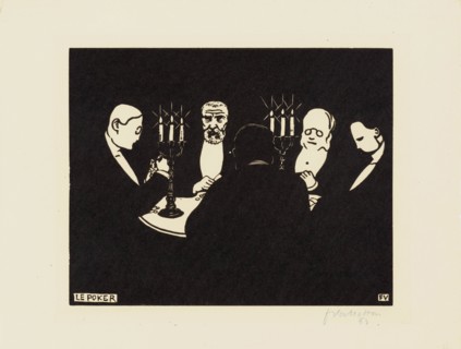 Le Poker, 1896. Creator: Vallotton, Felix Edouard (1865-1925).