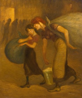Les Blanchisseuses (The Laundresses), ca 1892. Creator: Steinlen, Théophile Alexandre (1859-1923).