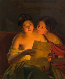 Love letter, 1848. Creator: Waldmüller, Ferdinand Georg (1793-1865).