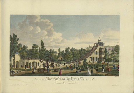Montages de Belleville, Barrière des 3 couronnes, 1817-1824. Creator: Courvoisier-Voisin, Henri (1757-1830).