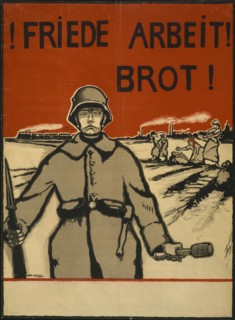 Peace, Work, Bread!, 1919. Creator: Bartels, Wera von (1886-1922).