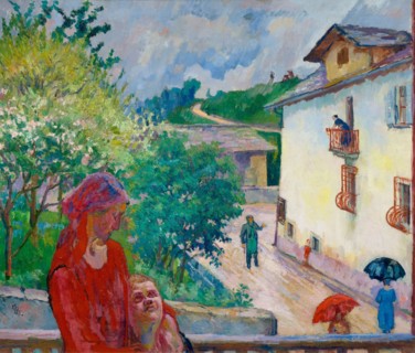 Pioggia primaverile (Spring Rain), 1926. Creator: Giacometti, Giovanni (1868-1933).
