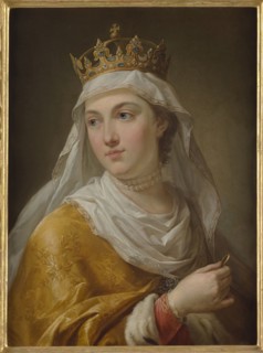 Portrait of Jadwiga of Poland (1373-1399), 1768-1771. Creator: Bacciarelli, Marcello (1731-1818).