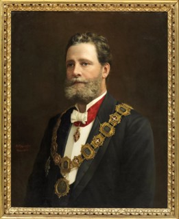 Portrait of Karl Lueger (1844-1910), Mayor of Vienna, 1902. Creator: Mayerhofer, Adolf (1857-1932).