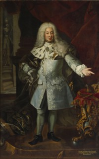 Portrait of King Frederick I of Sweden (1676-1751), First half of the 18th cent.. Creator: Schroeder, Georg Engelhard (1684-1750).
