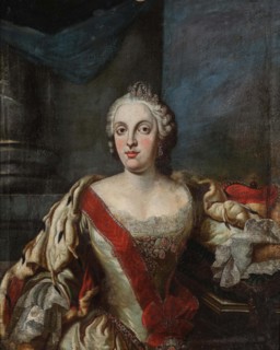 Portrait of Maria Anna Sophia of Saxony (1728-1797), Electress of Bavaria, 1770. Creator: Anonymous.