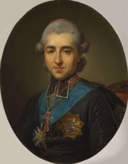 Portrait of Prince Michal Jerzy Poniatowski (1736-1794), Primate of Poland, ca 1775. Creator: Bacciarelli, Marcello (1731-1818).