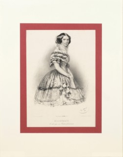 Portrait of Princess Hildegard of Bavaria (1825-1864), Duchess of Teschen, 1856. Creator: Dauthage, Adolf (1825-1883).