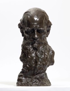 Portrait of the author Count Lev Nikolayevich Tolstoy (1828-1910), 1902. Creator: Aronson, Naum Lvovich (1872-1943).