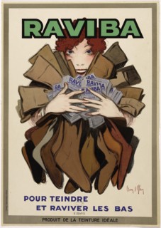 Raviba - Pour teindre et raviver les bas, c.1930. Creator: D'Ylen, Jean (1886-1938).