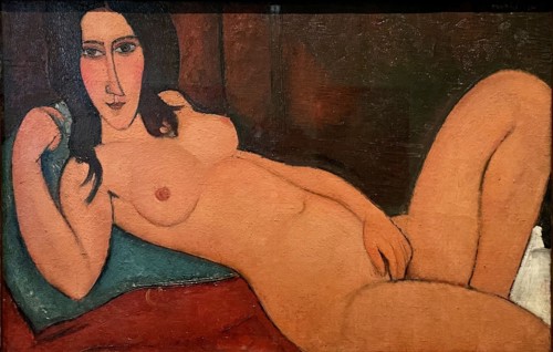 Reclining Nude with Loose Hair, 1917. Creator: Modigliani, Amedeo (1884-1920).