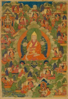 Thangka of Tsongkhapa, 18th century. Creator: Tibetan culture.