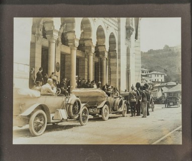 The reception of the Archduke Franz Ferdinand (1863-1914) in Sarajevo shortly before his... 1914. Creator: Anonymous.