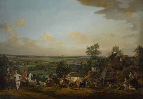 View of Wilanów meadows, 1775. Creator: Bellotto, Bernardo (1720-1780).