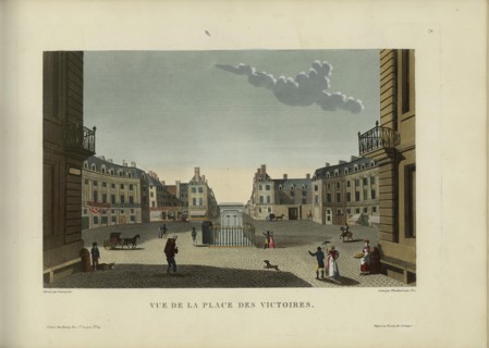 Vue de la place des Victoires, 1817-1824. Creator: Courvoisier-Voisin, Henri (1757-1830).