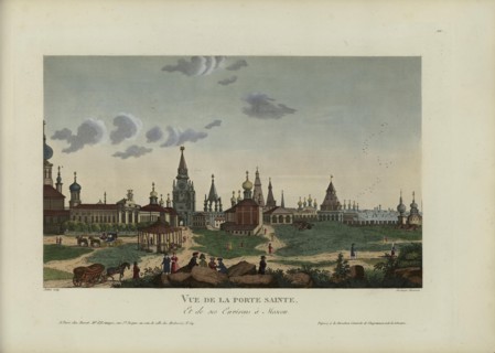 Vue de la Porte sainte, et de ses environs à Moscou, 1817-1824. Creator: Courvoisier-Voisin, Henri (1757-1830).