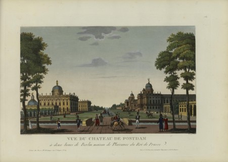 Vue du château de Potsdam, à deux lieues de Berlin, maison de plaisance du Roi de Prusse, 1817-1824. Creator: Courvoisier-Voisin, Henri (1757-1830).