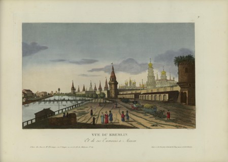 Vue du Kremlin et de ses environs à Moscou, 1817-1824. Creator: Courvoisier-Voisin, Henri (1757-1830).