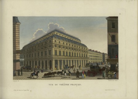 Vue du Théâtre Français, 1817-1824. Creator: Courvoisier-Voisin, Henri (1757-1830).