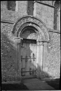 St Nicholas' Church, Barfrestone, Eythorne, Dover, Kent, 1920-1940. Creator: Marjory L Wight.