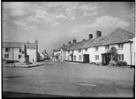 The Square, Kilkhampton, Cornwall, 1945-1960. Creator: Margaret F Harker.