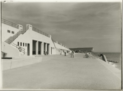Seaford Promenade, Seaford, Lewes, East Sussex, 1933-1940. Creator: John Henry Ball.