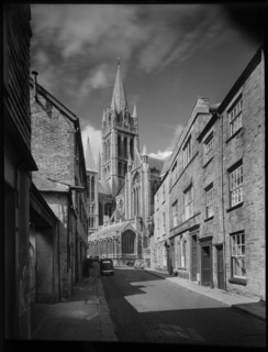 Truro Cathedral, High Cross, Truro, Cornwall, 1945-1960. Creator: Margaret F Harker.