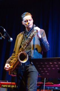Fraser Smith Quartet, New Generation Jazz Festival Roadshow, Shoreham by Sea, Feb 2023. Creator: Brian O'Connor.