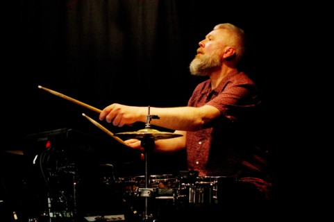 Eric Young, Aaron Liddard Quintet, Verdict Jazz Club, Brighton, East Sussex, 25 Mar 2023. Creator: Brian O'Connor.