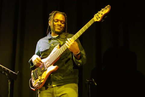 Romarna Campbell Trio, New Generation Jazz Festival Roadshow, Shoreham by Sea, W Sussex, Feb 2023. Creator: Brian O'Connor.