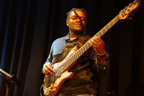 Romarna Campbell Trio, New Generation Jazz Festival Roadshow, Shoreham by Sea, W Sussex, Feb 2023. Creator: Brian O'Connor.