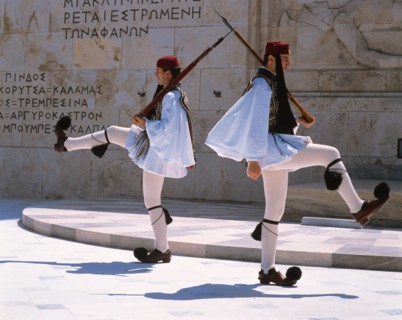Parliament and Changing of the Guard, Athens, Greece, 2012. Creator: Ethel Davies.