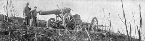'Du 16 au 30 avril 1917; Un canon de 150 long abandonné par les Allemands', 1917. Creator: Unknown.
