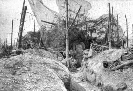 'Sur le massif de Moronvilliers; Sur le Cornillet: ouvrage allemand en beton arme..., 1917. Creator: Unknown.