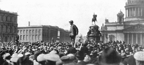 'Les Soubresauts de la Russie; La propagande pacifiste payee par l'Allemagne: le 1st mai 1917. Creator: Bulla.