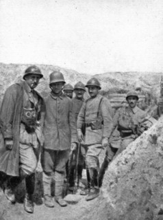 How to make a surprise attack; A prisoner brought back to our lines..., 1917. Creator: Unknown.