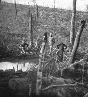 The Battle of La Malmaison; Before our artillery preparation: German soldiers..., 1917. Creator: Unknown.