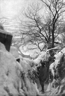 In Snow on the Italian Front; December: the Piave valley, seen from a French trench.., 1917. Creator: Unknown.