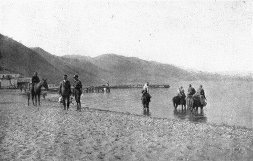 On the Eastern Front; September 10: a reconnaissance of French cavalry watering..., 1917. Creator: Unknown.