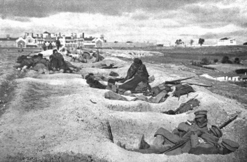 Coup d'etat in Portugal; After three days of combat, the victorious revolutionary troops., 1917. Creator: Unknown.