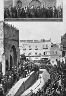 Distant Fronts, in Jerusalem; The speech, on December 11, 1917, of the proclamation.., 1917. Creator: Unknown.
