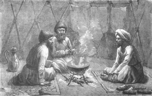 ''Interior of a Turcoman Tent; Notes on Western Turkistan', 1875. Creator: Unknown.