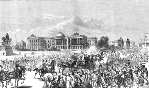 Government House, Calcutta, sketched by one of our special artists, 1876. Creator: Unknown.